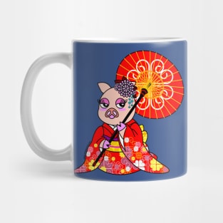 CHERRY BLOSSOM: LADY PIG Mug